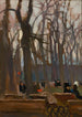 Fragment des Parks Planty - Jan Stanisławski — Ansicht des Kunstwerks