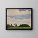 Landschaft mit Windmühle - Jan Stanisławski — gerahmtes Bild an der Wand