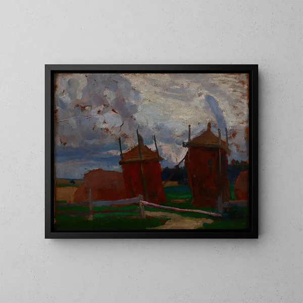 Ricks litauischen - Jan Stanisławski — gerahmtes Bild an der Wand