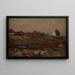 Mond auf den Felsen - Jan Stanisławski — gerahmtes Bild an der Wand