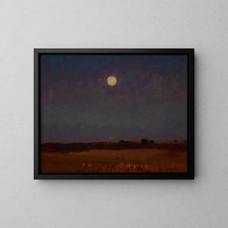 Nacht im Mondschein - Jan Stanisławski — gerahmtes Bild an der Wand