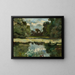 Landschaft eines Parks mit einem Teich - Jan Stanisławski — gerahmtes Bild an der Wand