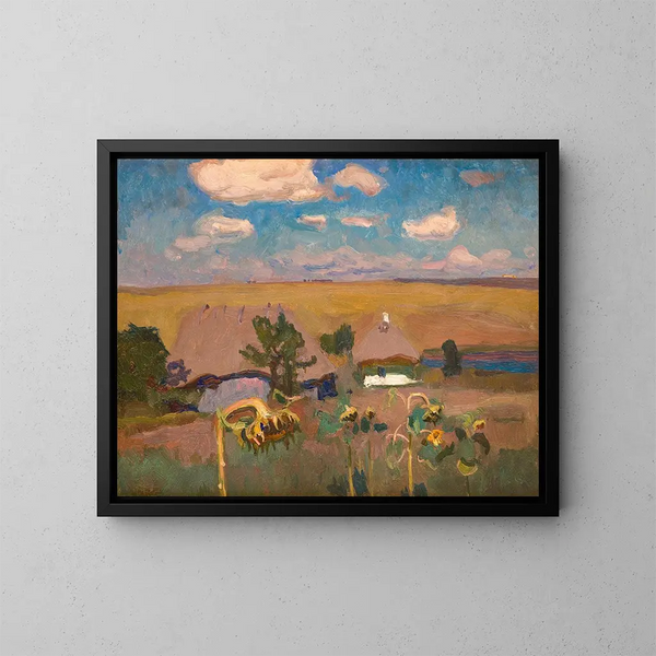 Sonnenblumen - Jan Stanisławski — gerahmtes Bild an der Wand