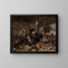 Eine Schule für Jungen und Mädchen - Jan Steen — gerahmtes Bild an der Wand