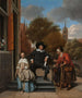 Adolf und Catharina Croeser bekannt als der Bürgermeister von Delft und seine Tochter - Jan Steen — Ansicht des Kunstwerks