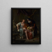 Bethsabée nach dem Bad - Jan Steen — gerahmtes Bild an der Wand