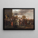 David siegreich nach dem Sieg über Goliath und die Philister - Jan Steen — gerahmtes Bild an der Wand