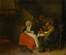 Bauern-Gemälde, das Eier isst - Jan Steen — Ansicht des Kunstwerks