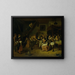 Bauernhochzeit - Jan Steen — gerahmtes Bild an der Wand