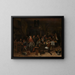 Journée des princes - Jan Steen — gerahmtes Bild an der Wand