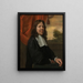 Selbstporträt - Jan Steen — gerahmtes Bild an der Wand