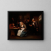 Szene in der Taverne - Jan Steen — gerahmtes Bild an der Wand