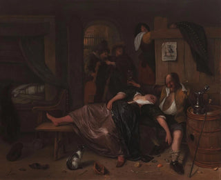Der betrunkene Pärchen - Jan Steen — Ansicht des Kunstwerks
