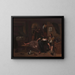 Der betrunkene Pärchen - Jan Steen — gerahmtes Bild an der Wand