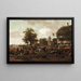 Die Oegstgeest-Messe - Jan Steen — gerahmtes Bild an der Wand