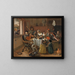 Die fröhliche Familie - Jan Steen — gerahmtes Bild an der Wand