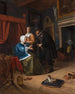 Die kranke Tochter - Jan Steen — Ansicht des Kunstwerks