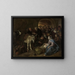 L'adoration des bergers - Jan Steen — gerahmtes Bild an der Wand