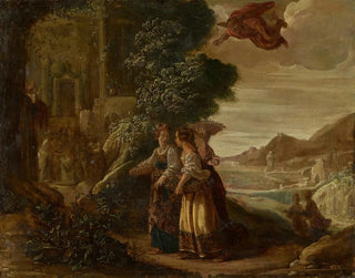Merkur und Hersé - Jan Tengnagel — Ansicht des Kunstwerks