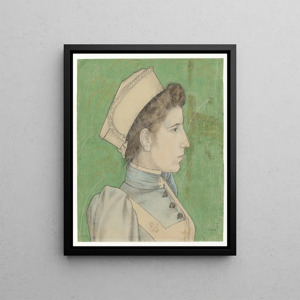 Portrait der Krankenschwester Nelly - Jan Toorop — gerahmtes Bild an der Wand