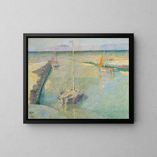 Jan Toorop - Uitmonding van den Rijn ou Le Port de Katwijk.webp