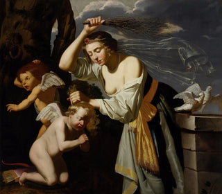 Venus châtiant Cupidon - Jan van Bijlert — Ansicht des Kunstwerks