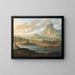 Landschaft bei Sonnenuntergang - Jan van Bunnik — gerahmtes Bild an der Wand