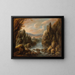 Landschaft mit Hirten - Jan van Bunnik — gerahmtes Bild an der Wand