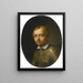 Portrait de Francesco Dal Pozzo - Jan van den Hoecke — gerahmtes Bild an der Wand