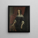 Portrait einer Frau, möglicherweise Anna von Burgund, Gründerin der Burg Windenburg auf Dryschor Schouwen und Ehefrau von Adolf von Kleef - Jan van Rossum — gerahmtes Bild an der Wand