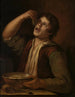 Junge beim Essen von Schoten - Jan Vermeer van Utrecht — Ansicht des Kunstwerks