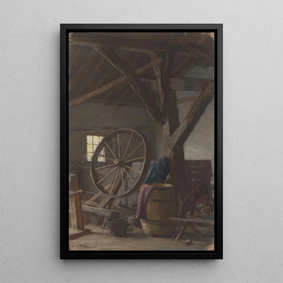 Jan Veth - Interieur van boerenschuur.webp