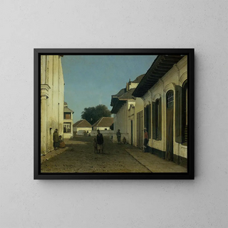 Jan Weissenbruch - Een straat in het oude deel van Batavia.webp