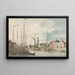 Vue de De Lemmer - Jan Weissenbruch — gerahmtes Bild an der Wand