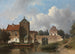 L'IJsselpoort à IJsselstein - Jan Weissenbruch — Ansicht des Kunstwerks