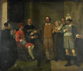 Jan Willem Pieneman - Jacob Simonsz de Rijk getting the Spanish GovernorGeneral Requesens to Release Marnix van Sint Aldegonde 1575.webp