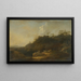 Landschaft mit Hirte - Jan Wils — gerahmtes Bild an der Wand