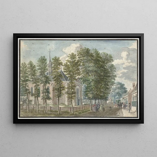 Jan de Beijer - Gezicht op de kerk van Bloemendaal.webp