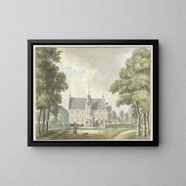 La Maison Hunderen à Twello - Jan de Beijer — gerahmtes Bild an der Wand