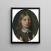 Kopf eines jungen Jungen - Jan de Bray — gerahmtes Bild an der Wand