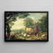 L'Heure de la traite - Jan van Gool — gerahmtes Bild an der Wand