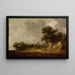 Landschaft der Dünen - Jan van Goyen — gerahmtes Bild an der Wand