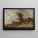 Repos dans une taverne - Jan van Goyen — gerahmtes Bild an der Wand