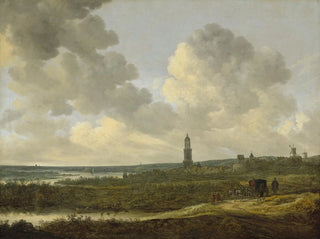 Vue de Rhenen - Jan van Goyen — Ansicht des Kunstwerks