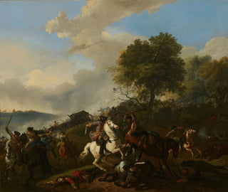 Hinterhalt eines Konvois - Jan van Huchtenburg — Ansicht des Kunstwerks