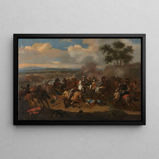 Jan van Huchtenburg - The Battle of the Boyne Ireland between Kings James II and William III 12 July 1690.webp