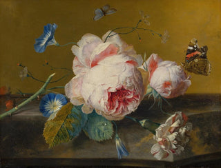 Naturmorte mit Blumen - Jan van Huysum — Ansicht des Kunstwerks
