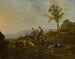 Landschaft mit Hirten - Jan van Ossenbeeck — Ansicht des Kunstwerks