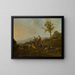 Landschaft mit Hirten - Jan van Ossenbeeck — gerahmtes Bild an der Wand