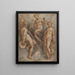 Drei Göttinnen: Minerva, Juno und Venus - Jan van der Straet — gerahmtes Bild an der Wand